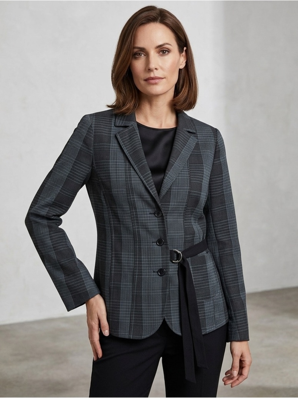 Neesh by D.A.R. Anthropologie blazer M🌟 Tie waist casual workwear career